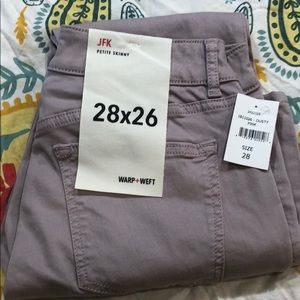 Skinny Jeans Warp + Weft 28x 26 6p